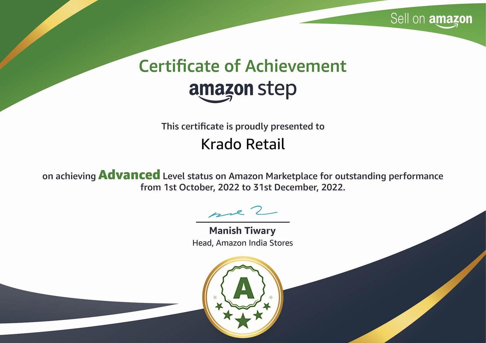 Amazon Advanced Level Certificate