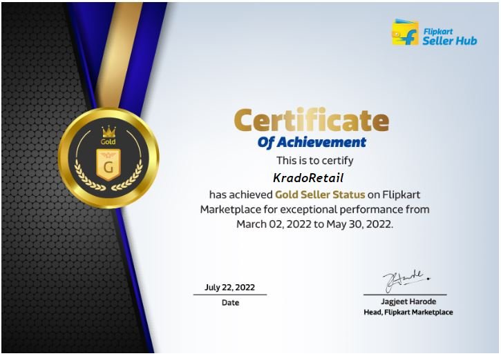 Golden tier certificate flipkart