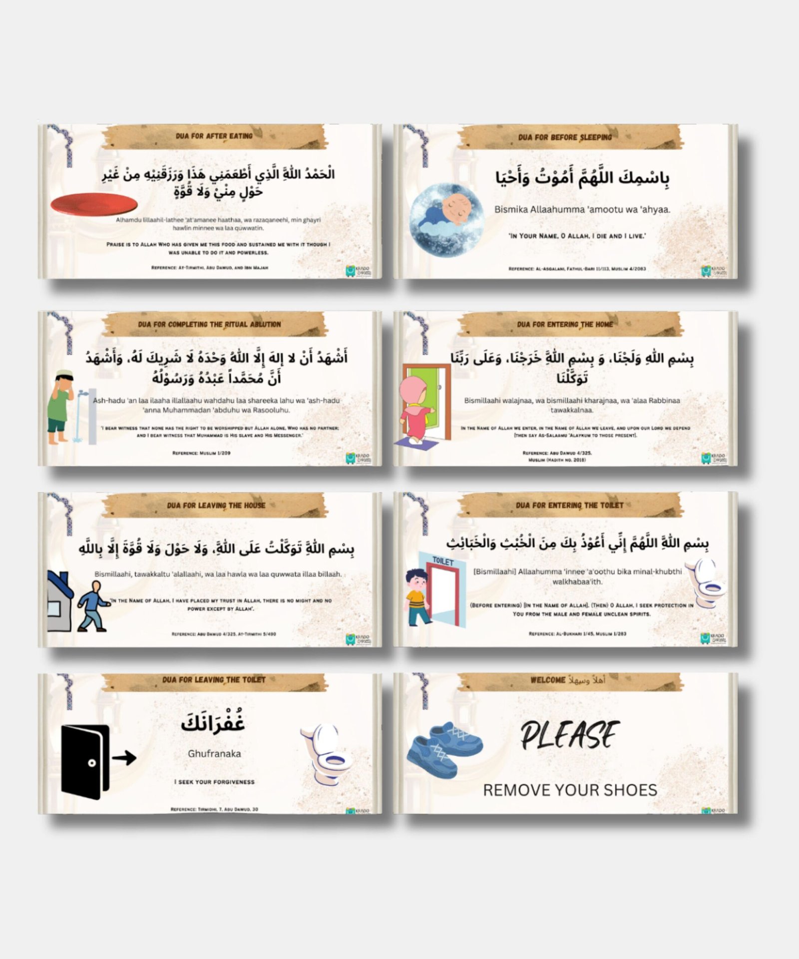 Islamic Dua Sticker -1 Islamic Dua Sticker