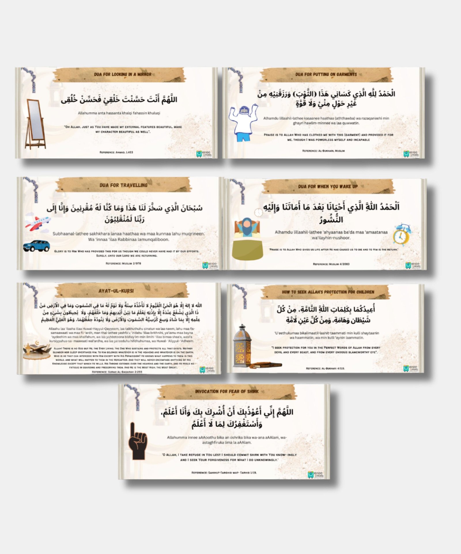 Islamic Dua Sticker -2 Islamic Dua Sticker