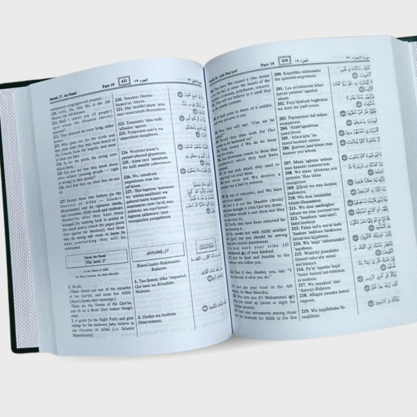 The Noble Quran Roman Arabic English