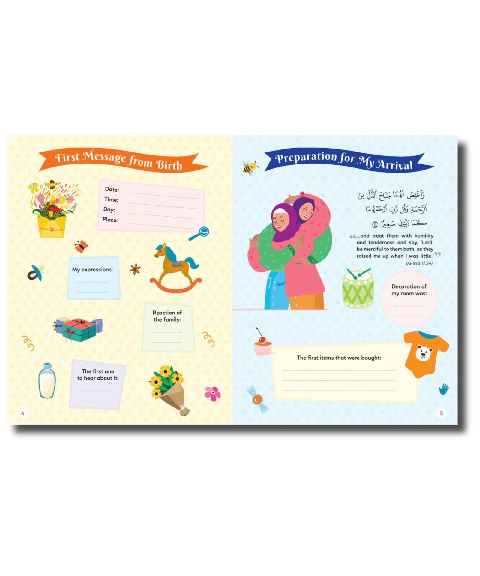 Muslim Baby Book – Keep a record of your baby’s special moments Muslim Baby Book - Keep a record of your baby's special moments